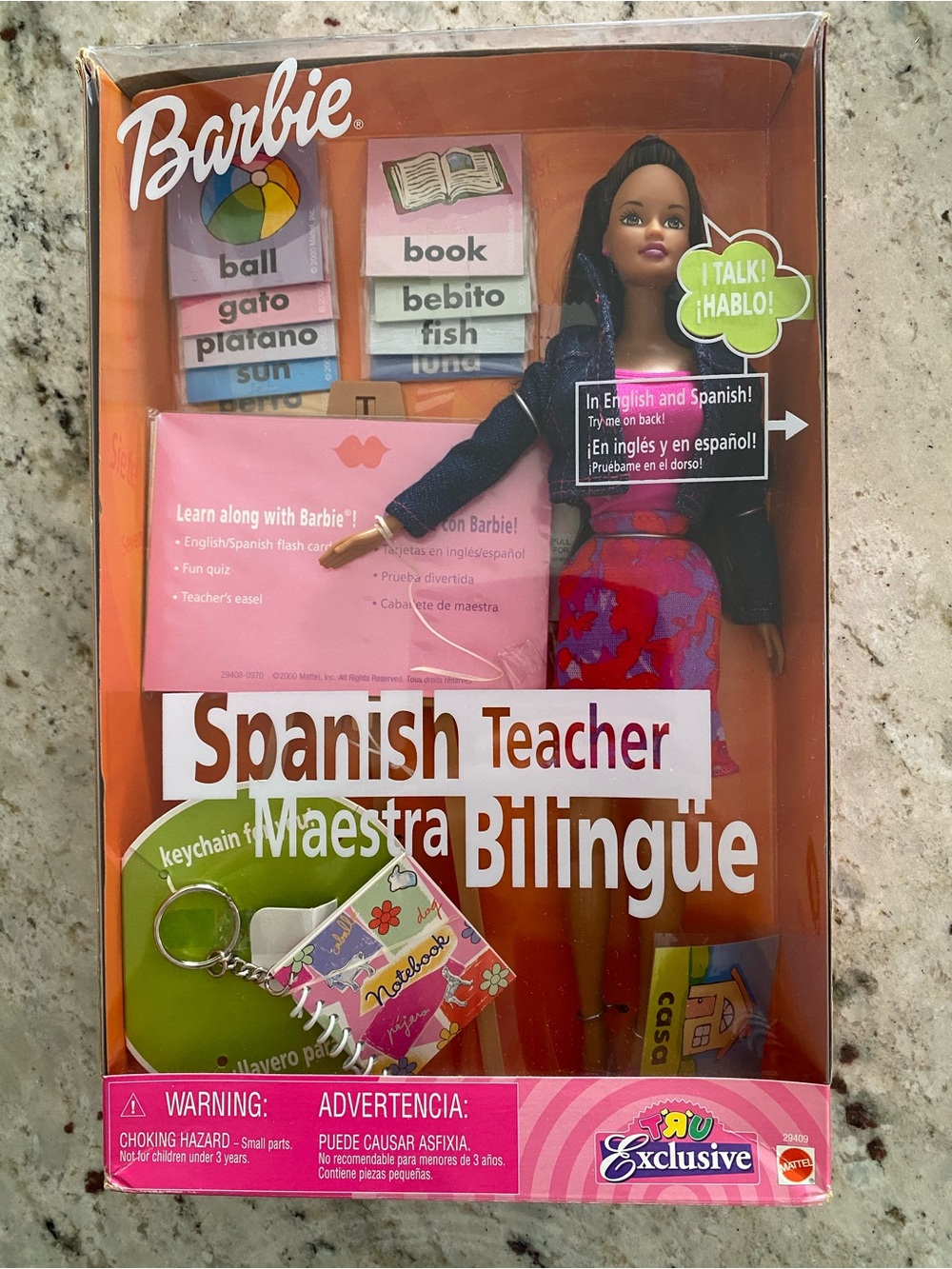 Barbie Vintage 2000 Spanish Teacher Maestra Bilingüe Doll NIB